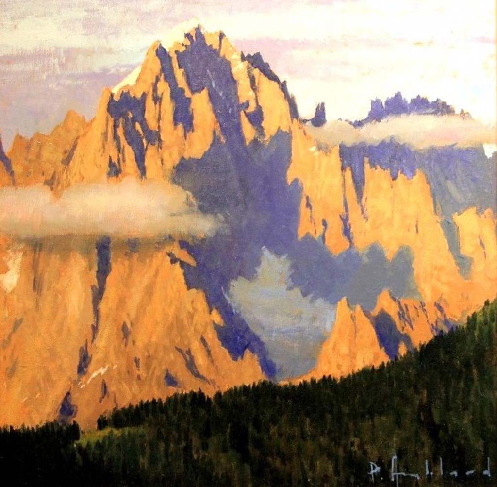 Coucher de soleil - Aiguille Verte