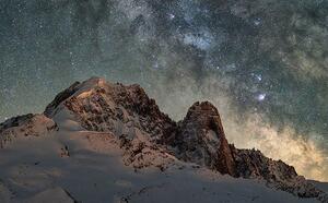 Les Grands Montets de nuit